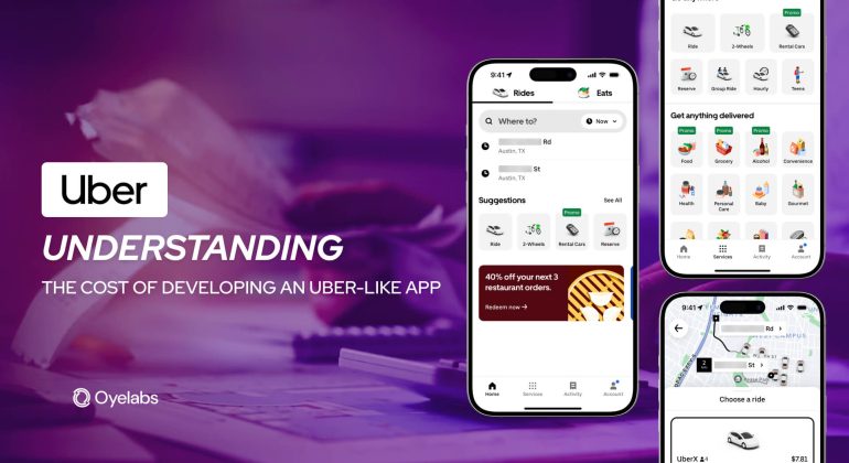 Understanding the cost of developing an uber like app