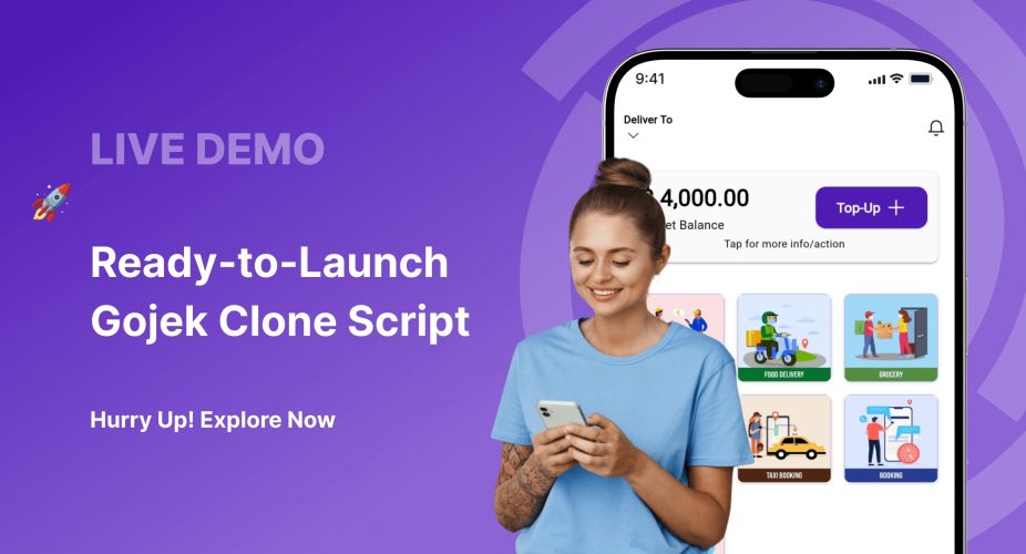 View live Gojek clone demo