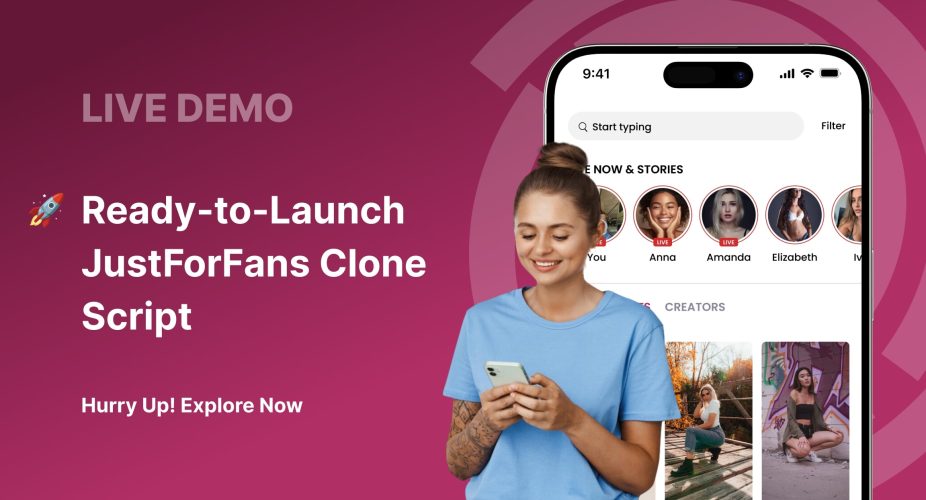 View live JustForFans Clone demo