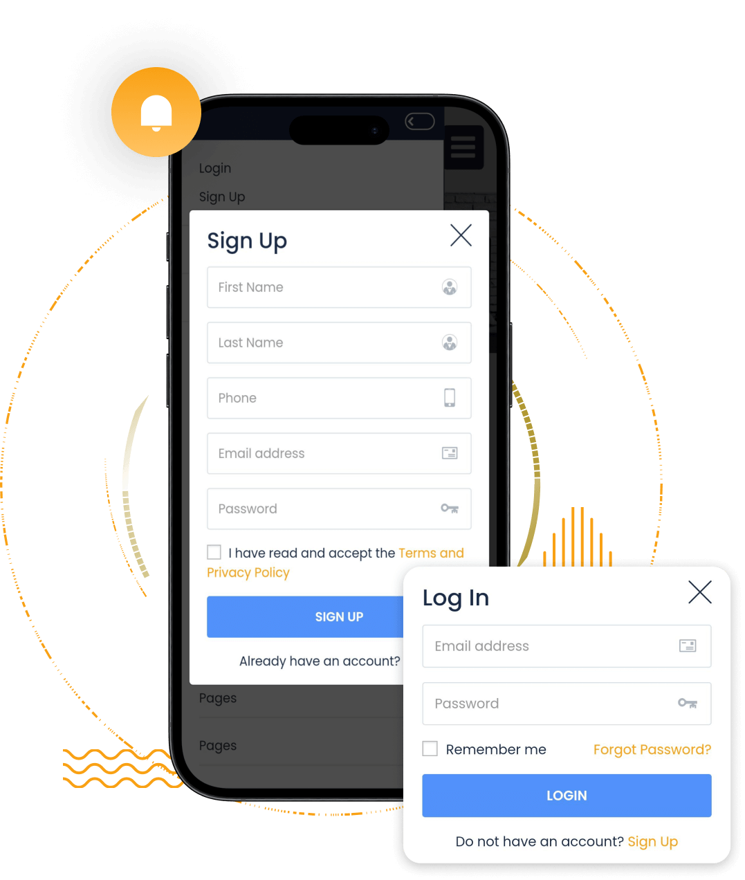 Airbnb Clone User sign up screen