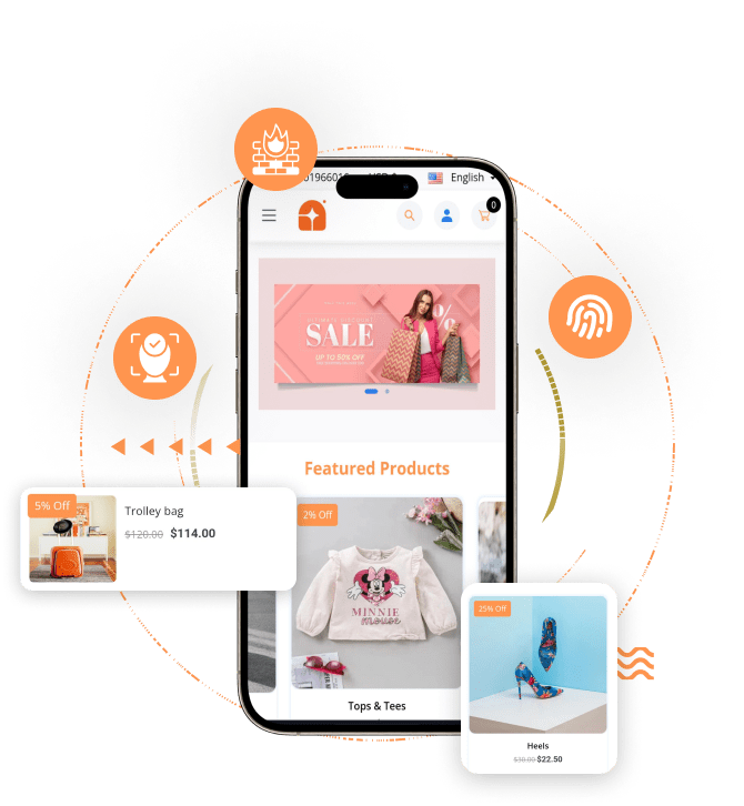 Amazon clone featured products screen