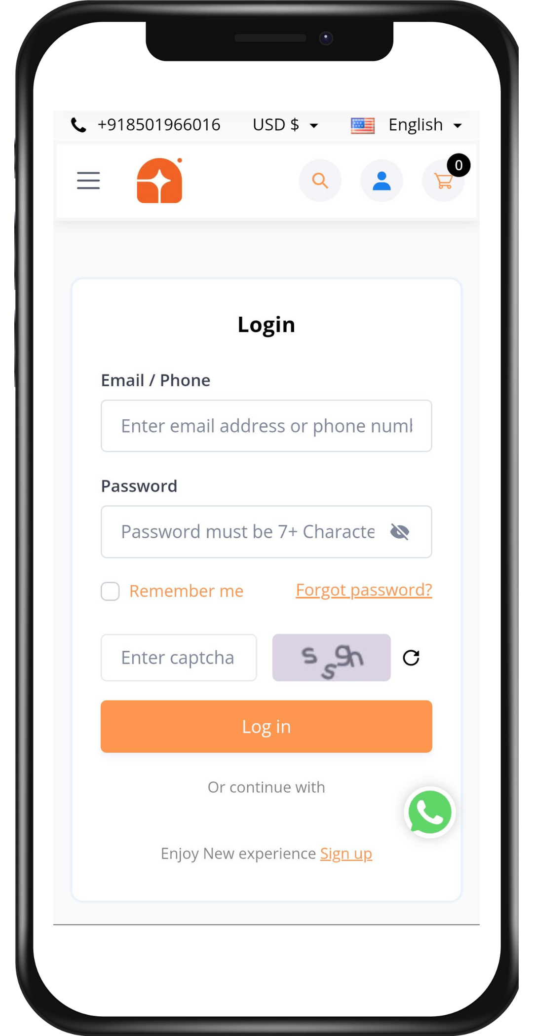 Amazon clone login screen