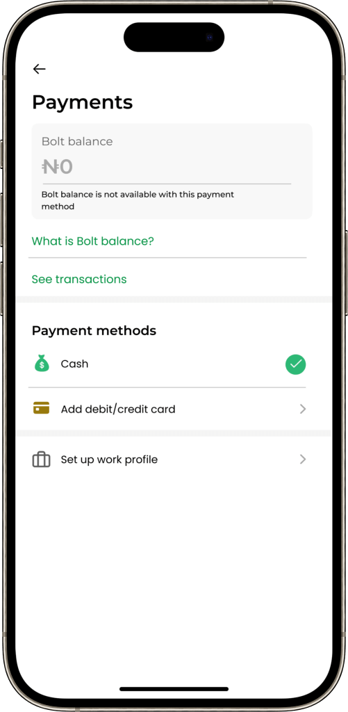 Bolt Clone Payment Process Screen