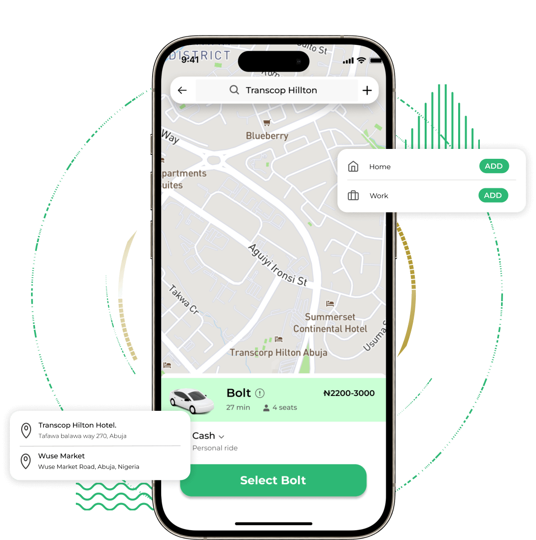 Bolt Clone Rider App Features
