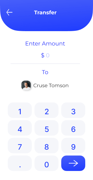 Cash App Clone Money Transfer Screen