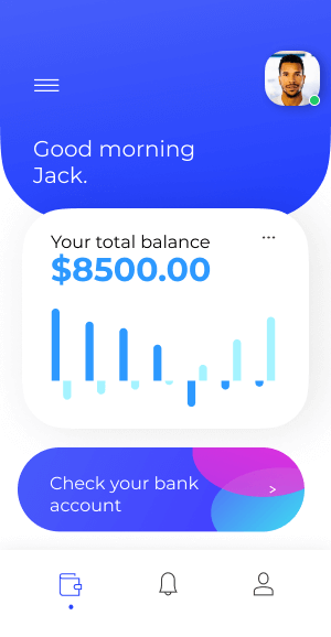 Cash App Clone Total Balance Screen