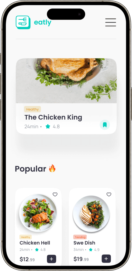 Deliveroo Clone Home Screen