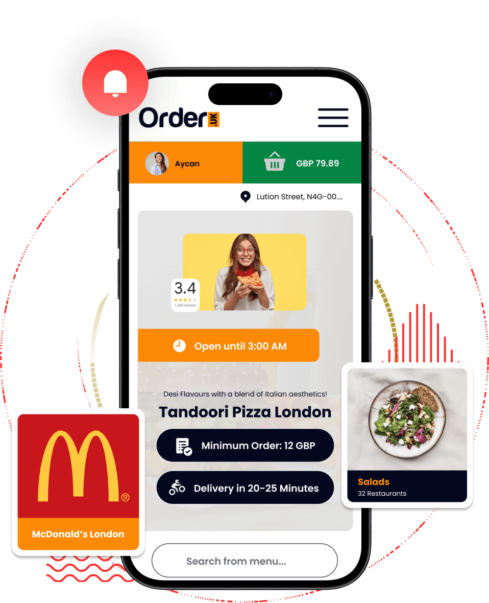 Doordash clone popular restaurants and foods