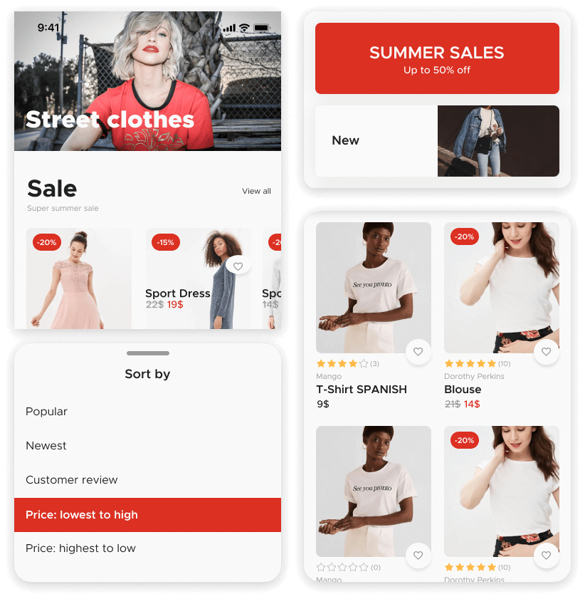 Ecommerce app features for vendors and sellers