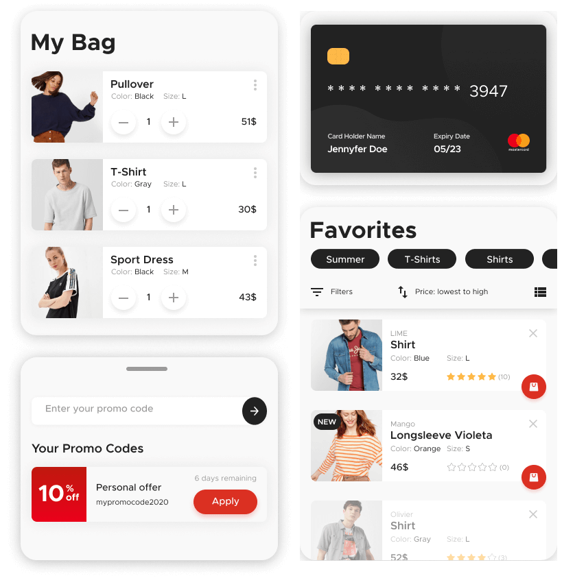 Ecommerce app features
