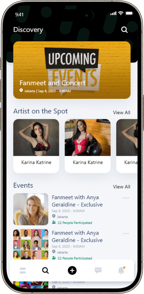 Fansly Clone Discovery Screen
