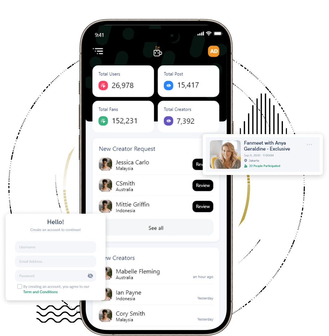 Fansly Clone Features for Admin - Review Creator Request