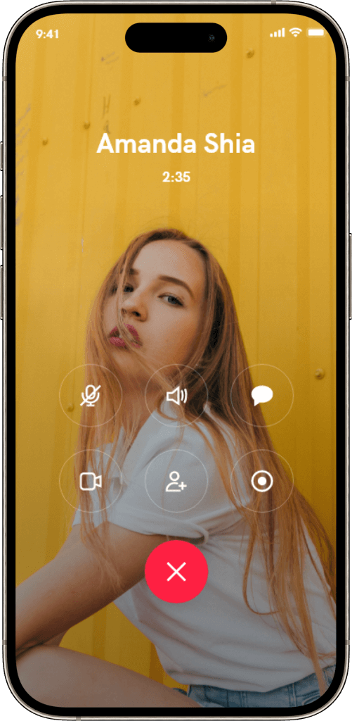 Fansly Clone Voice Call Screen