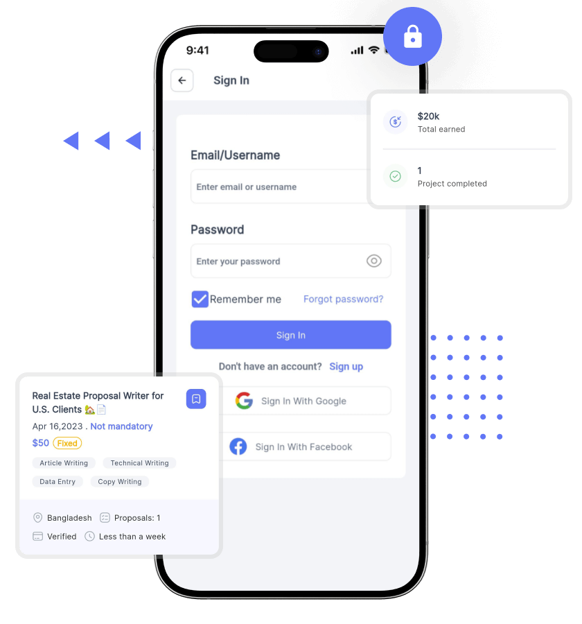 Fiverr clone my earnings and saved jobs