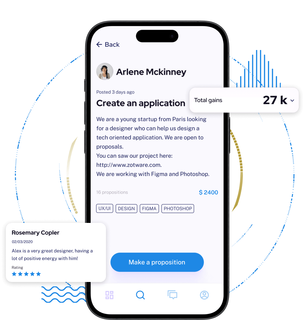 Freelancer Clone Client Features