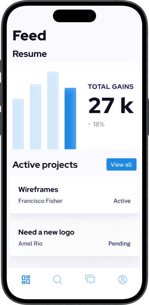 Freelancer Clone Gig Management Screen