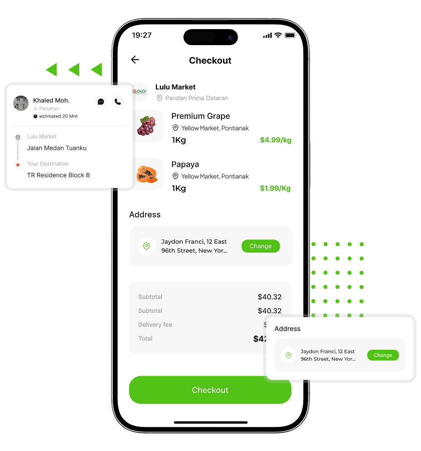 FreshDirect Clone easy checkout and delivery address feature