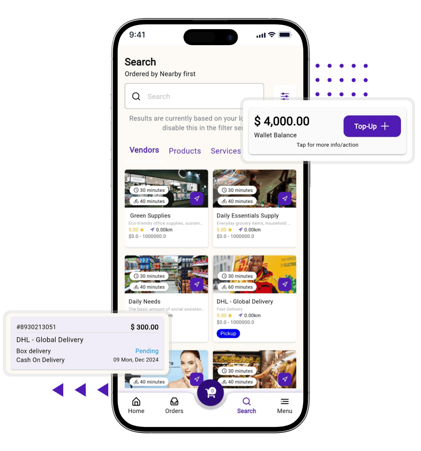 Gojek clone features for customers