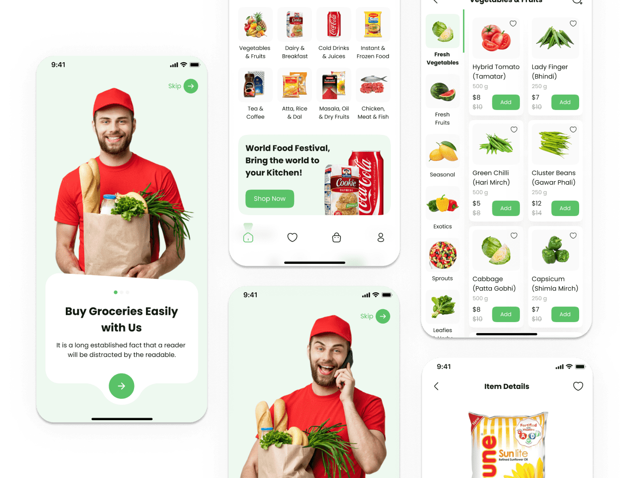Grocery Delivery App screen