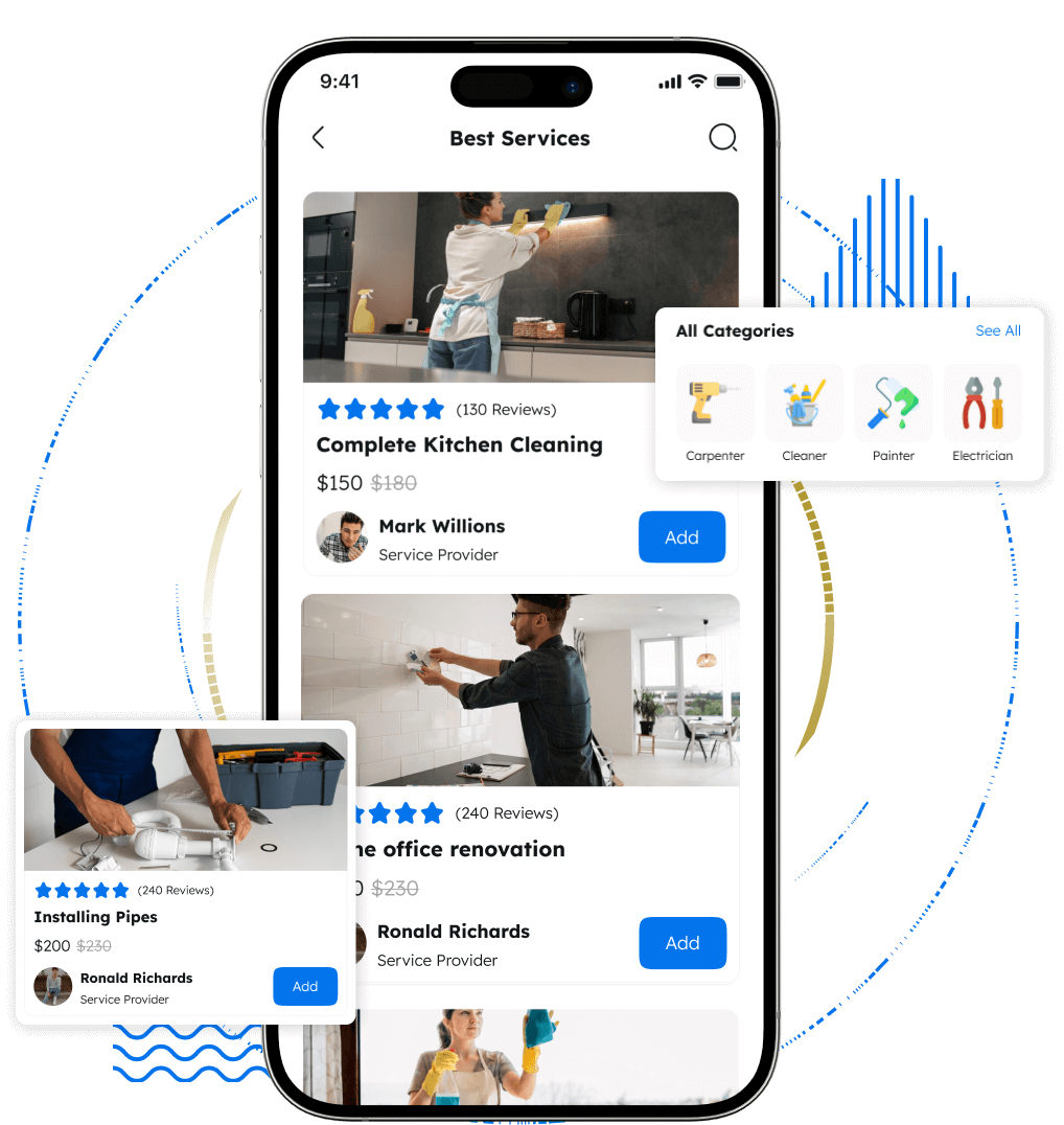 Home services app best cleaning services listings