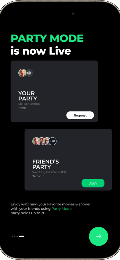 Hulu Clone live streaming screen