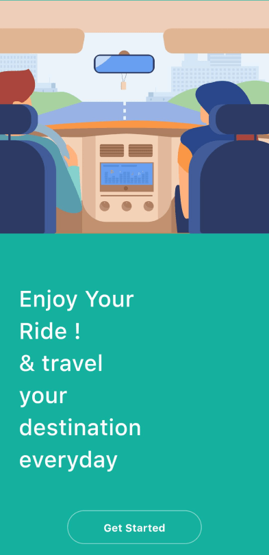 Indriver clone User app interface