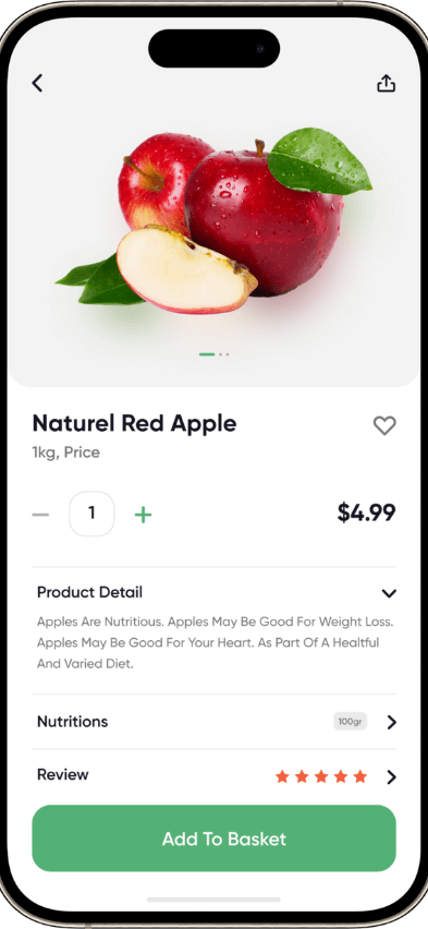 Instacart Clone product detail screen