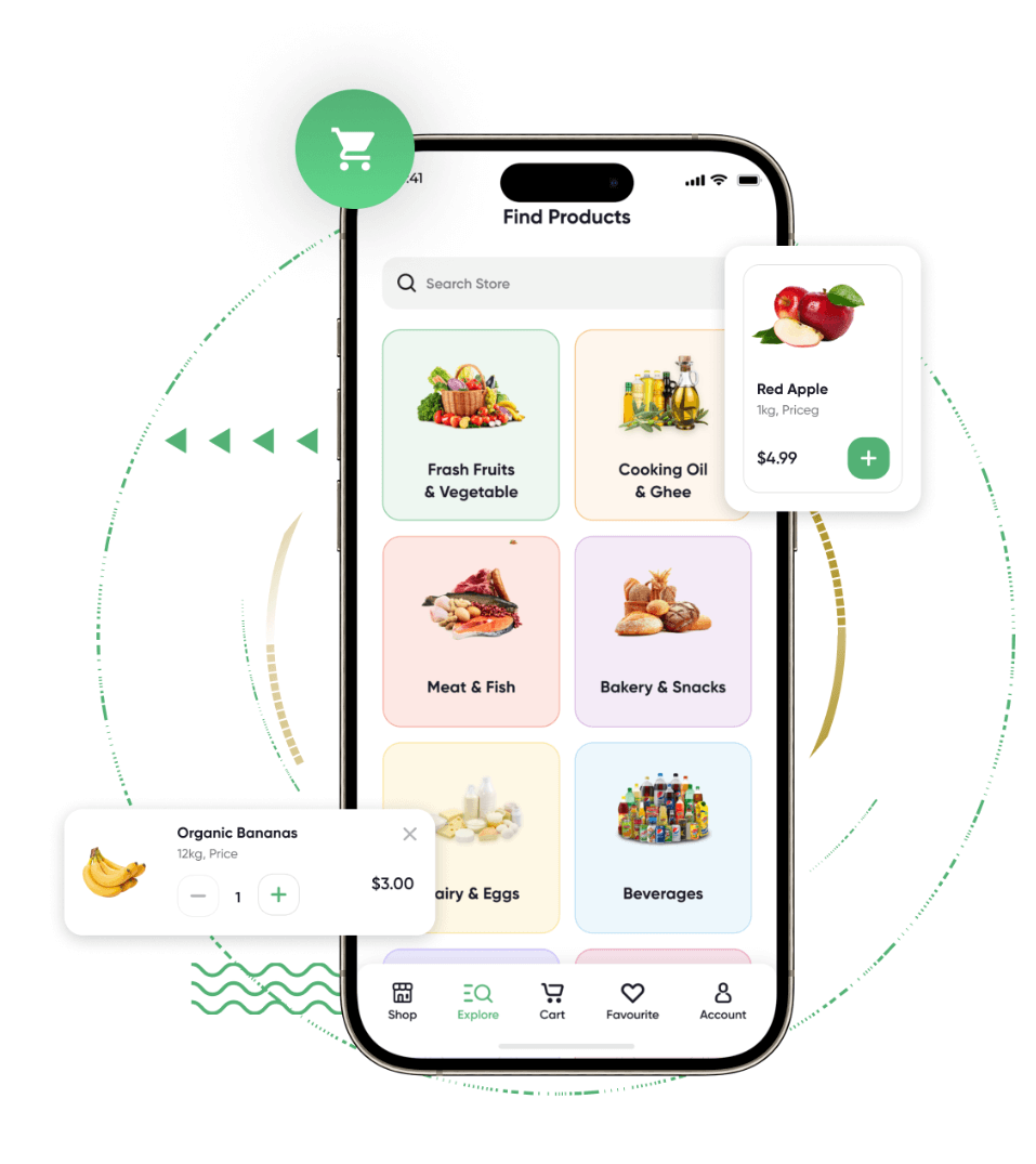 Instacart Clone Store and Delivery Driver App Features