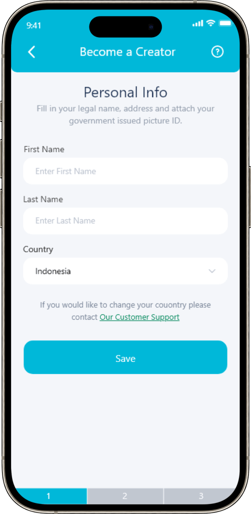 IsMyGirl Clone Creator Sign Up Step 1 Screen