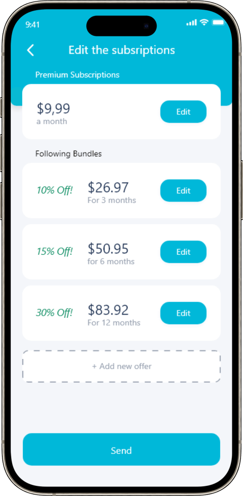 IsMyGirl Clone Subscription Screen