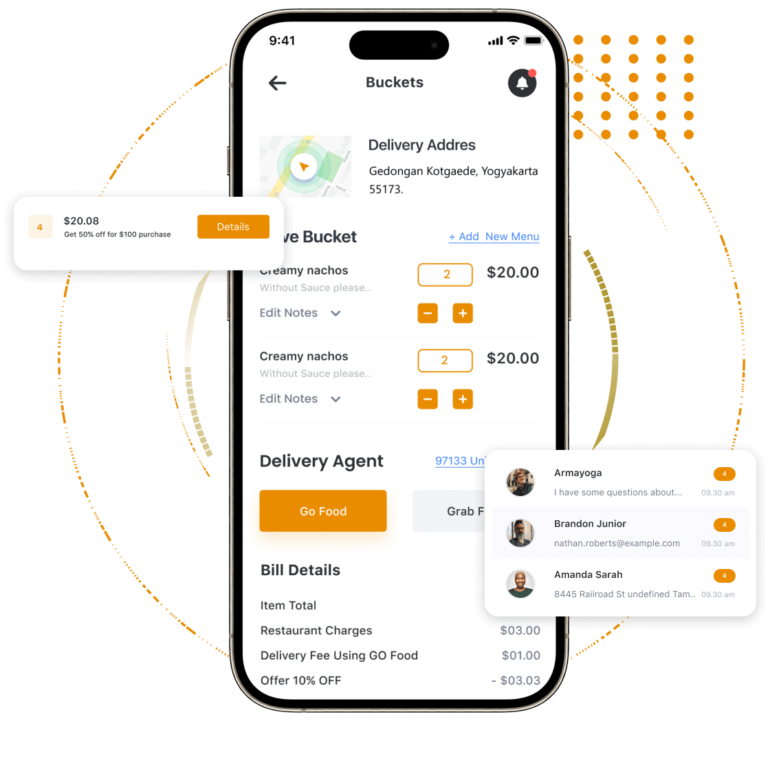 JustEat Clone Admin Panel Features