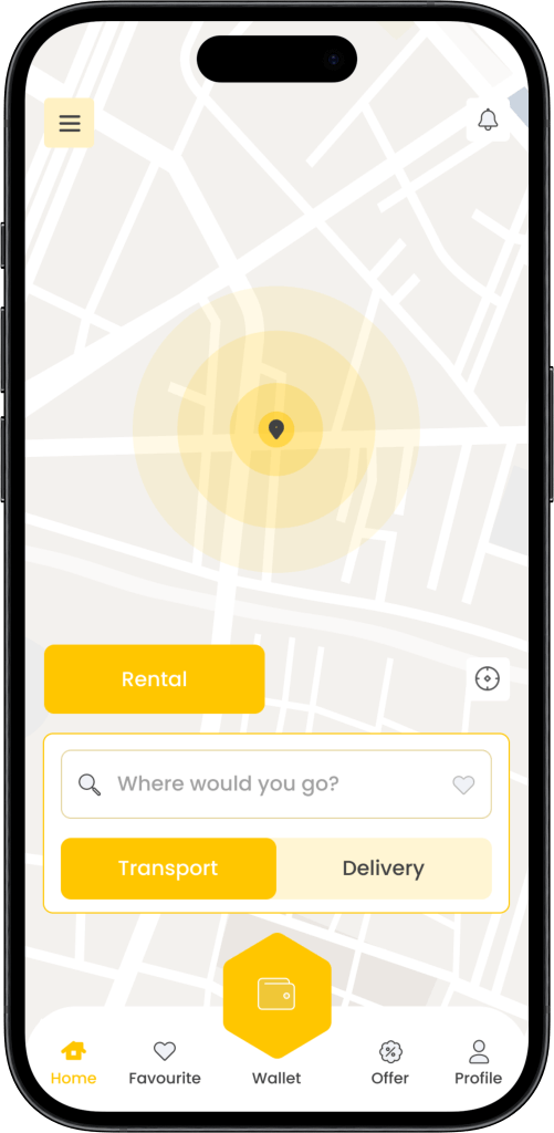 Live ride tracking app screen lyft clone