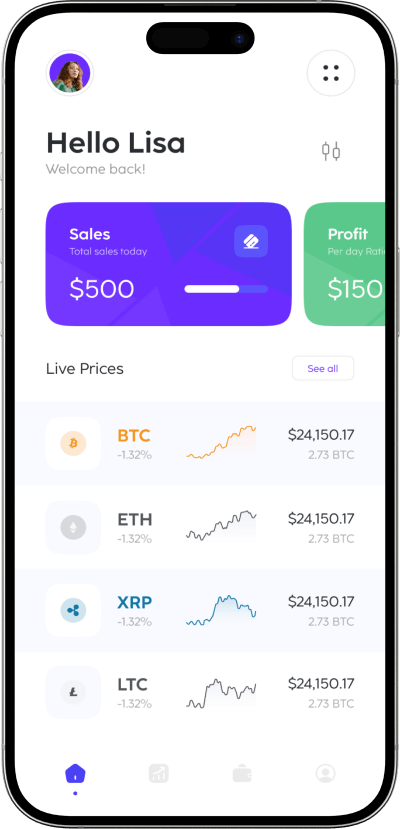 LocalCryptos clone home screen