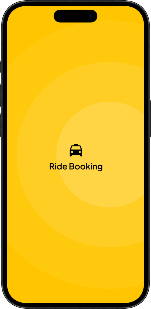 Lyft taxi booking app screen
