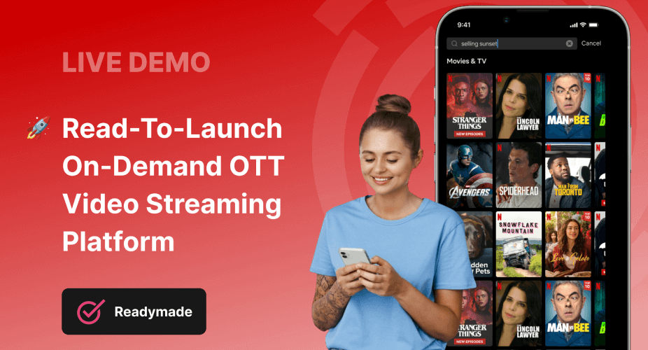 Netflix clone demo video