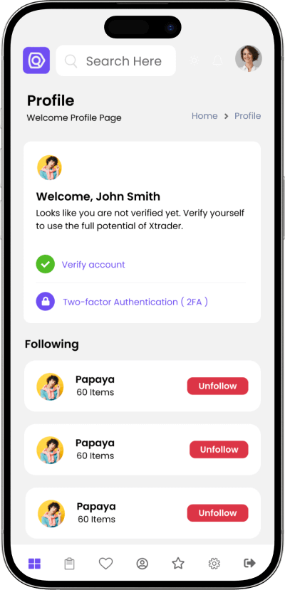 OpenSea Clone profile detail screen