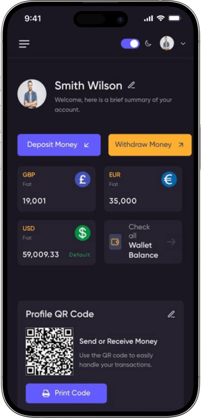 PayPal Clone Balance Screen