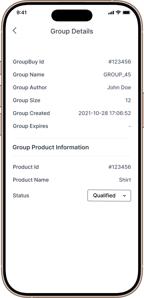 Pinduoduo clone group buying setup screen