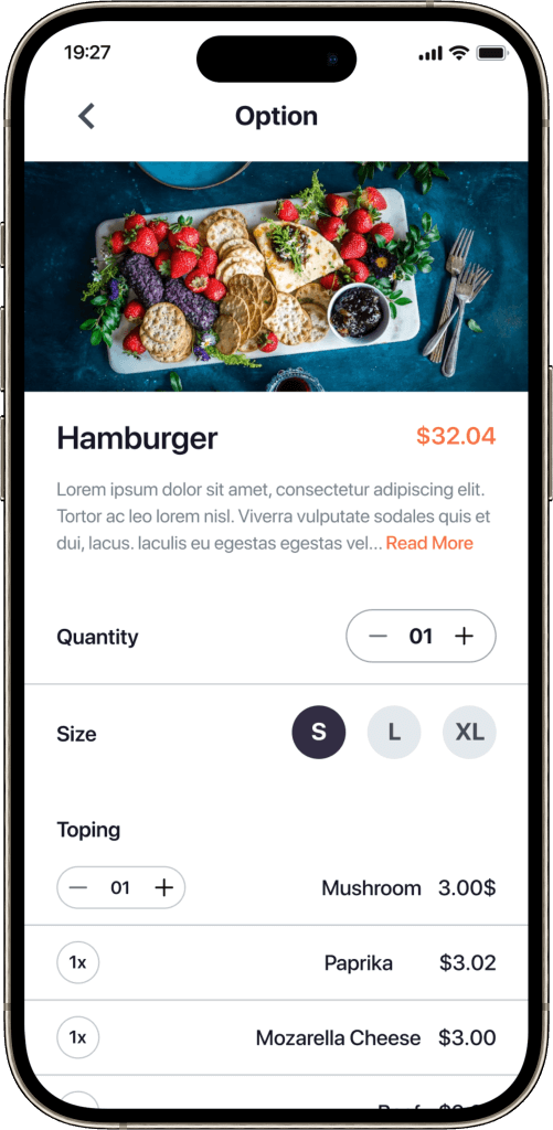 Postmates clone invoice screen