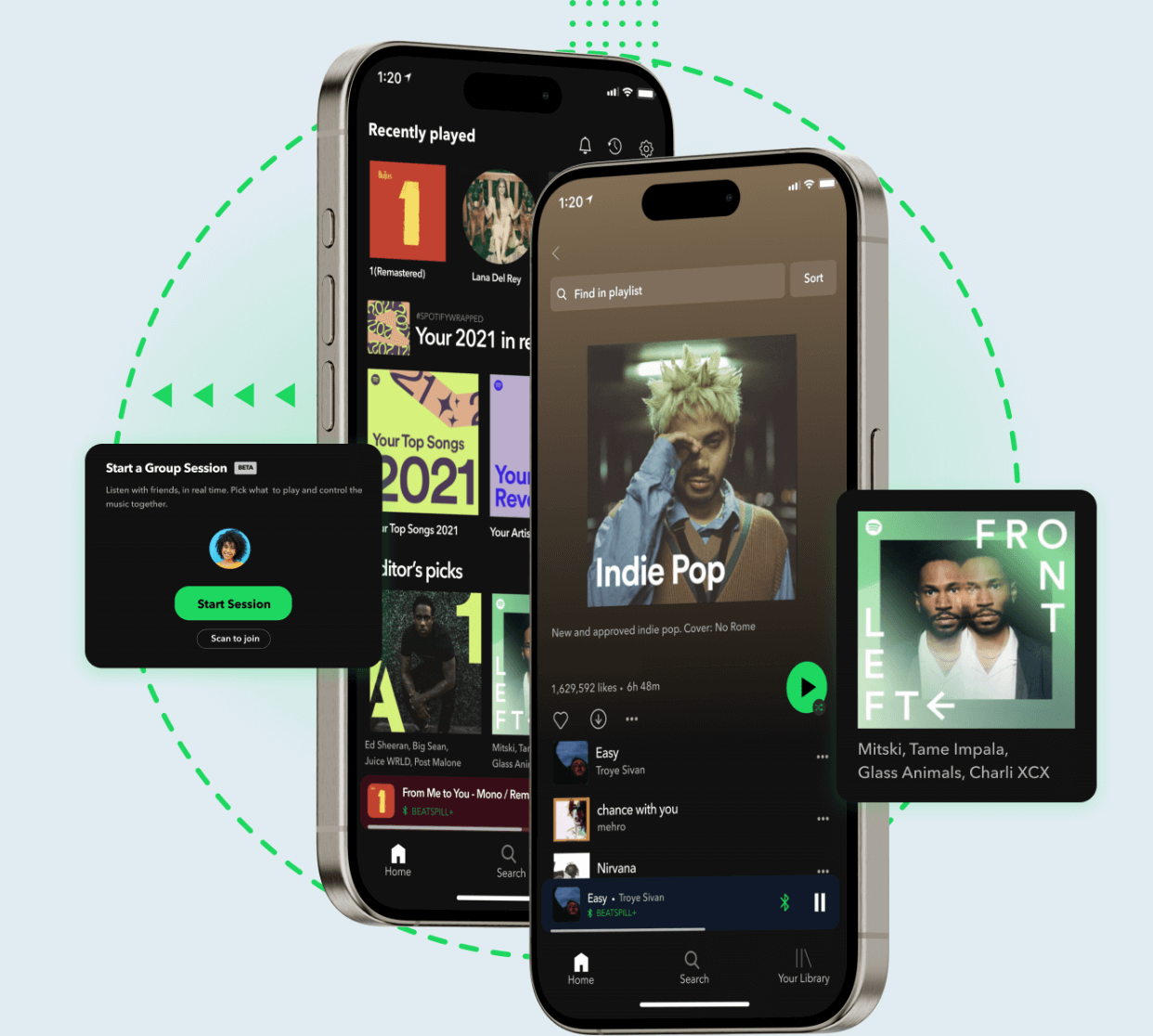 Spotify clone banner