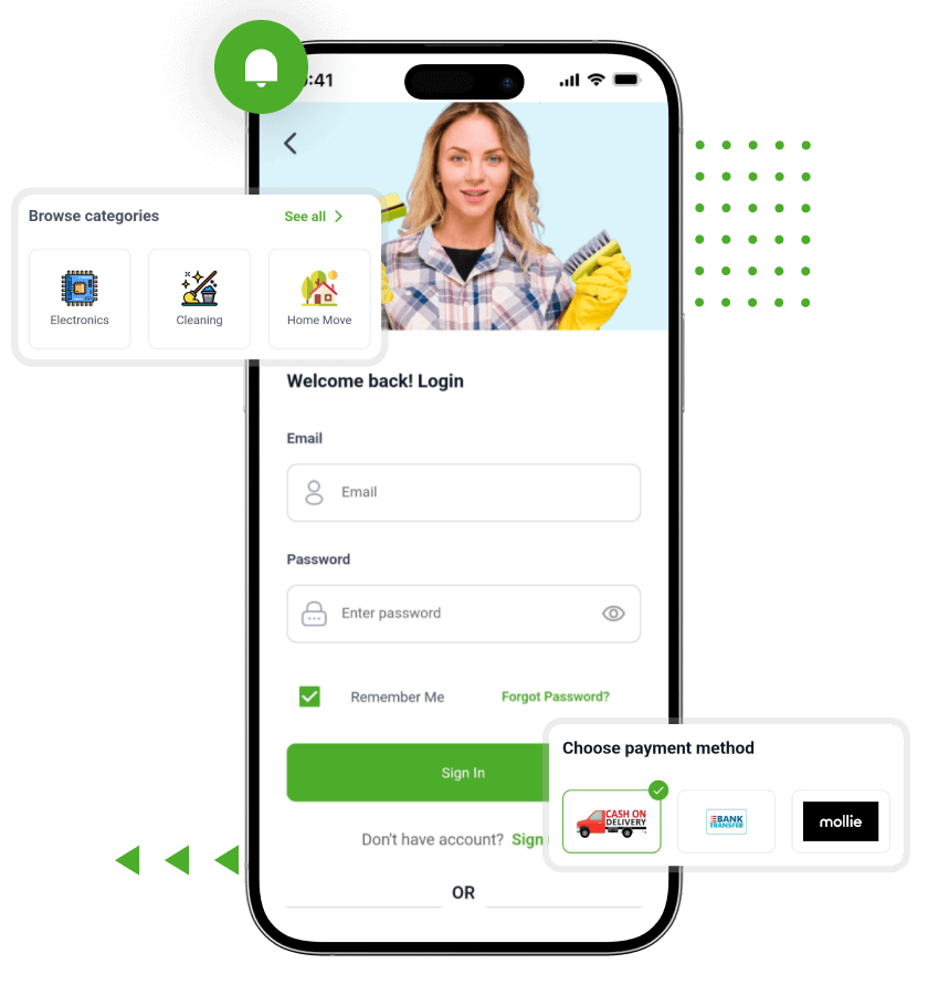Taskrabbit clone customer app features