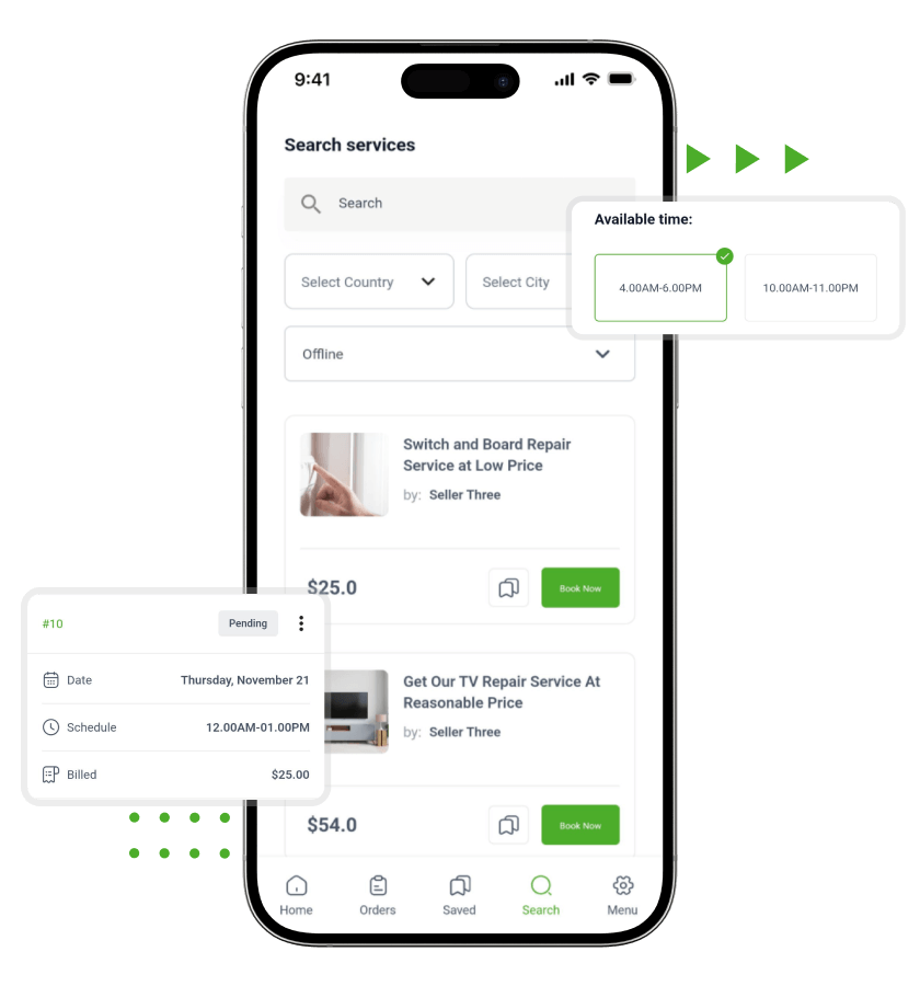 TaskRabbit clone service provider app features