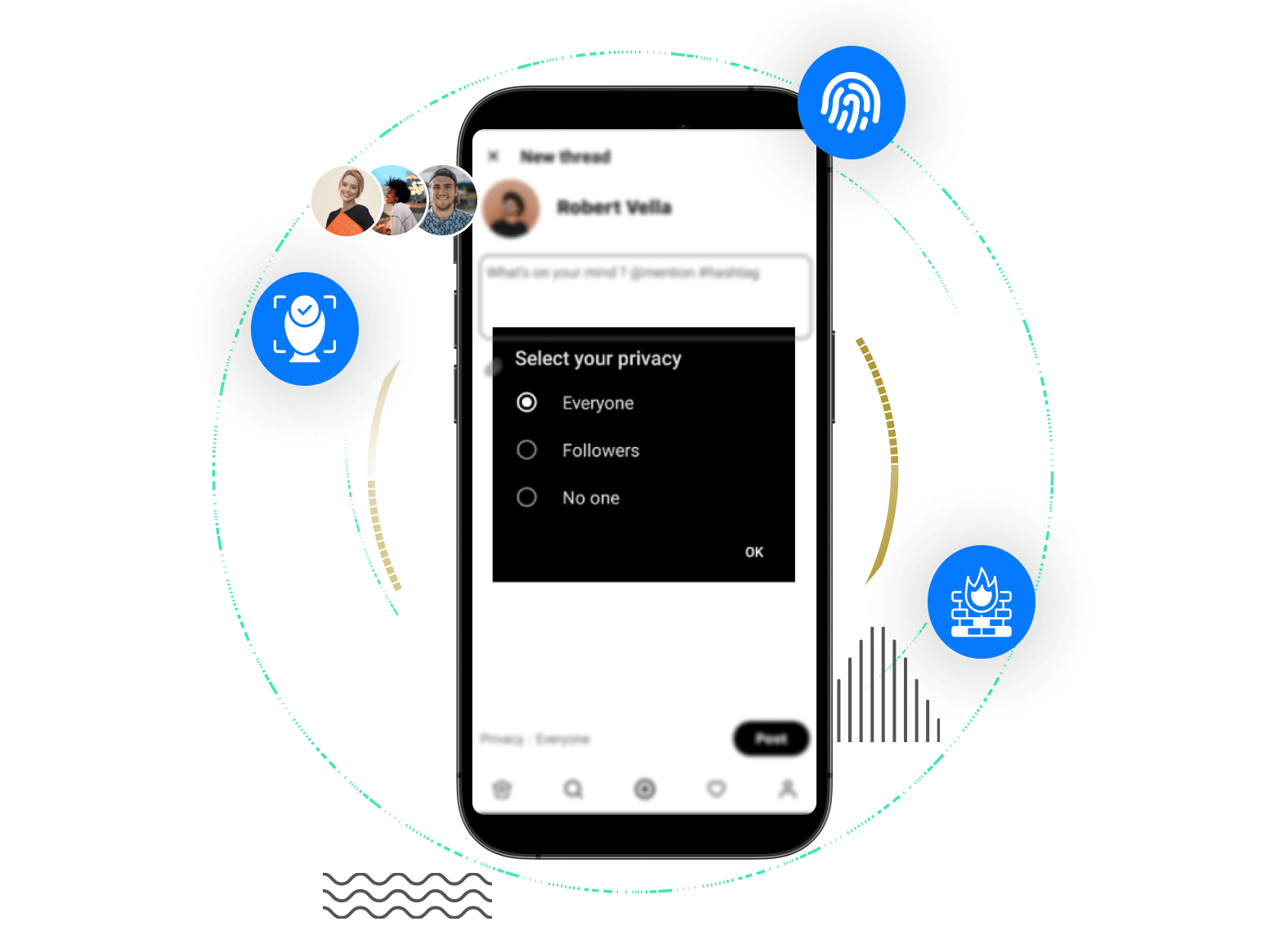 Threads clone security features