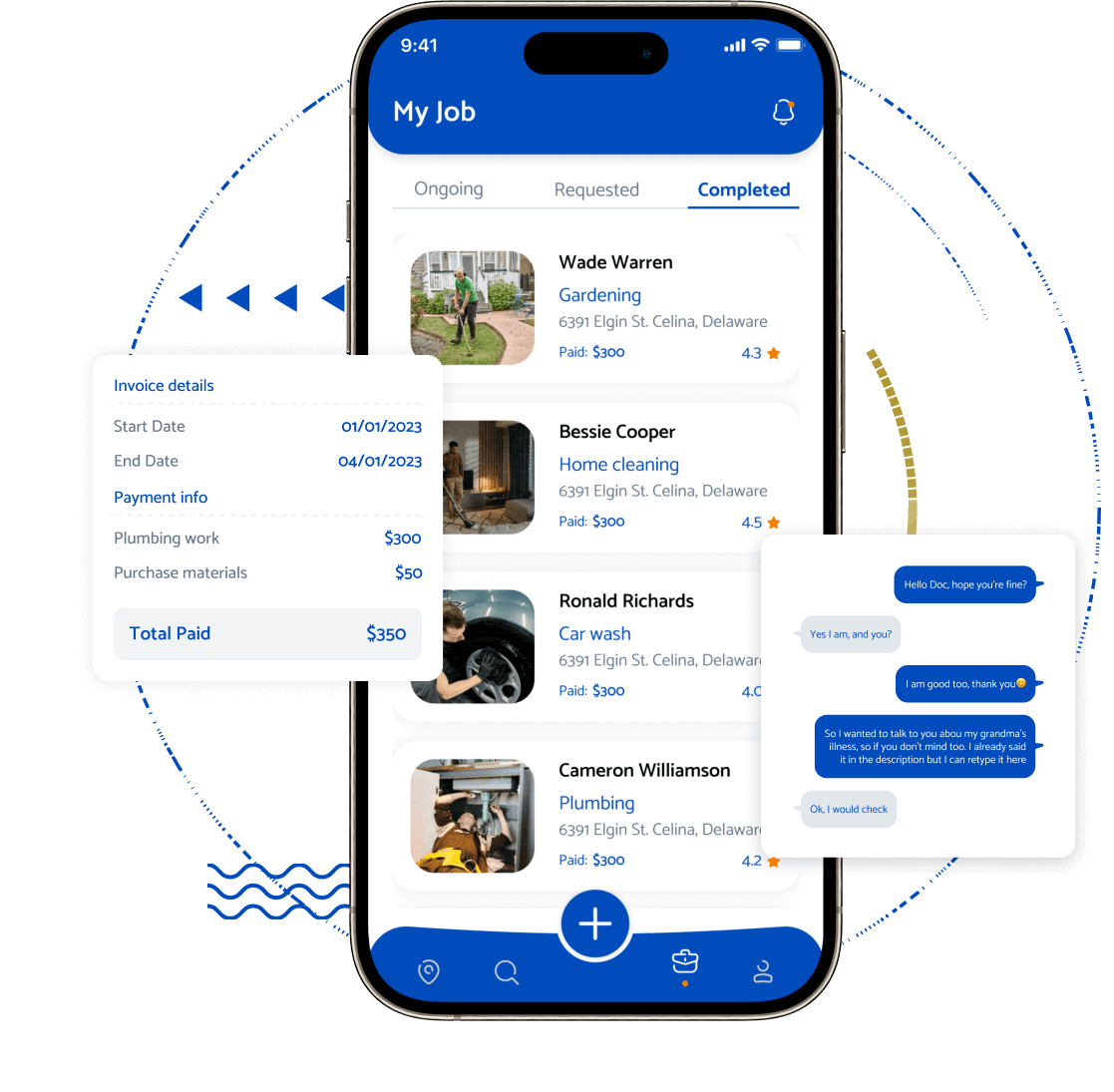 Thumbtack Clone Service Provider App Features