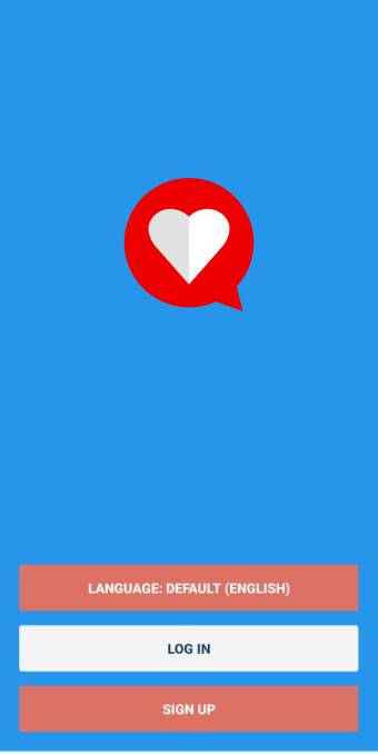 Tinder clone login screen