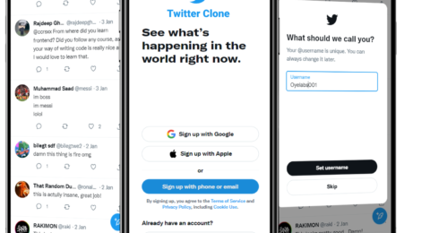 Twitter clone by Oyelabs