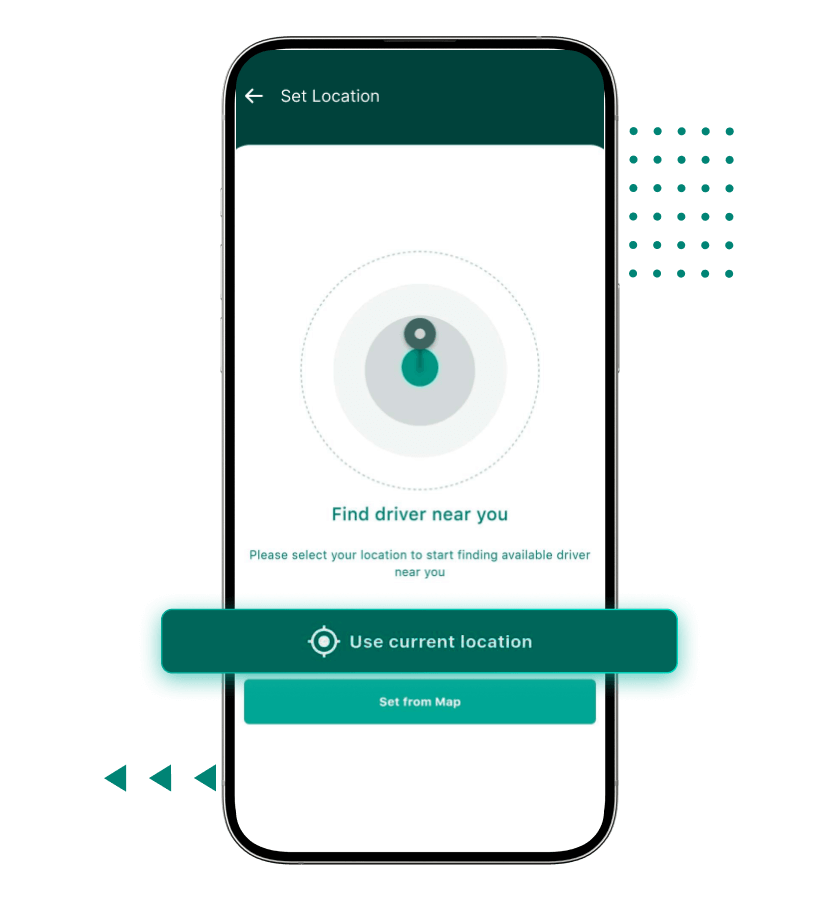 Uber clone customer features