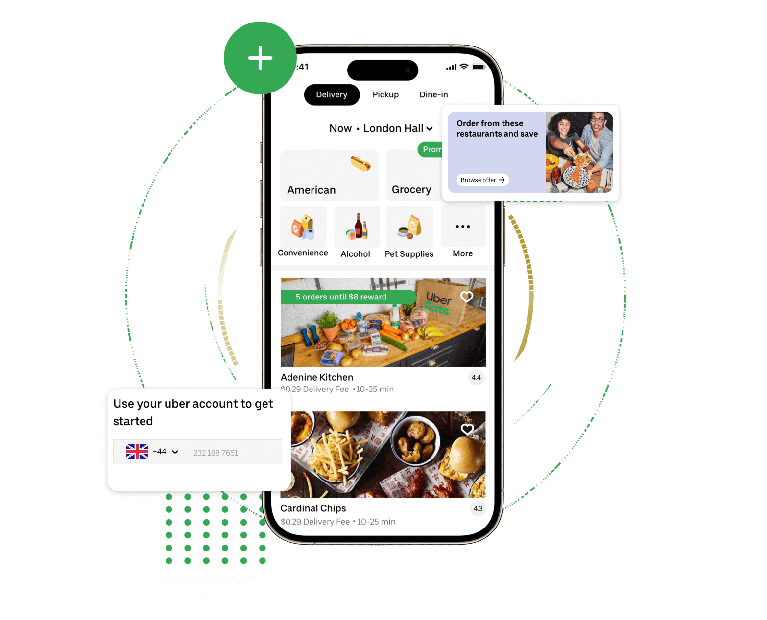 Ubereats customer app features