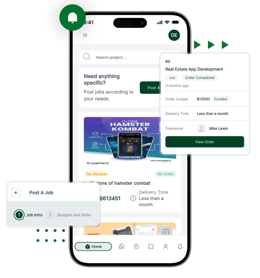 Upwork clone features for clients