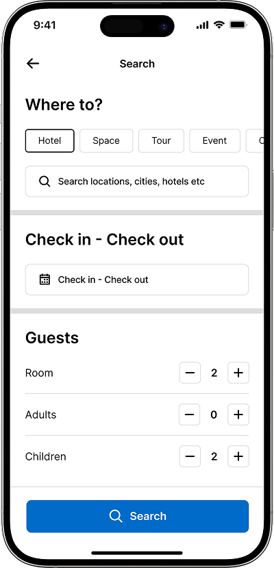 vacation rental script filtered search screen
